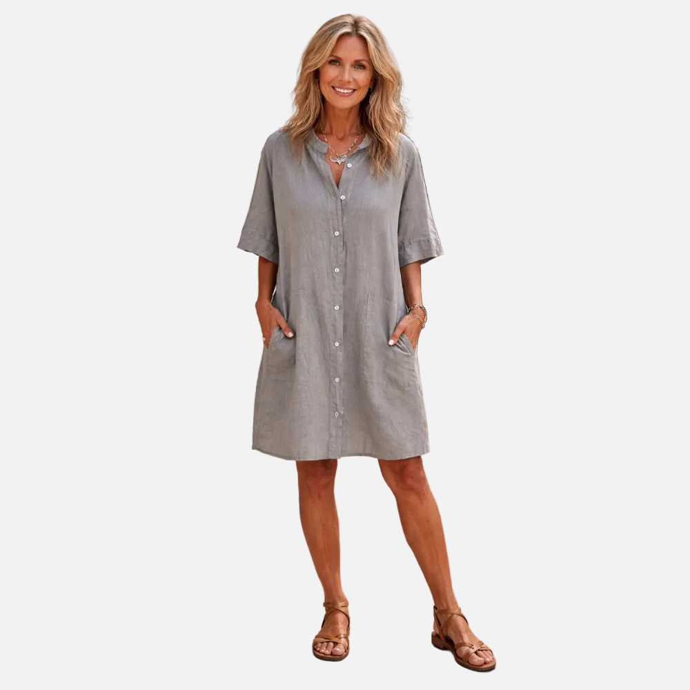 Theodora | Casual Shirt Dress