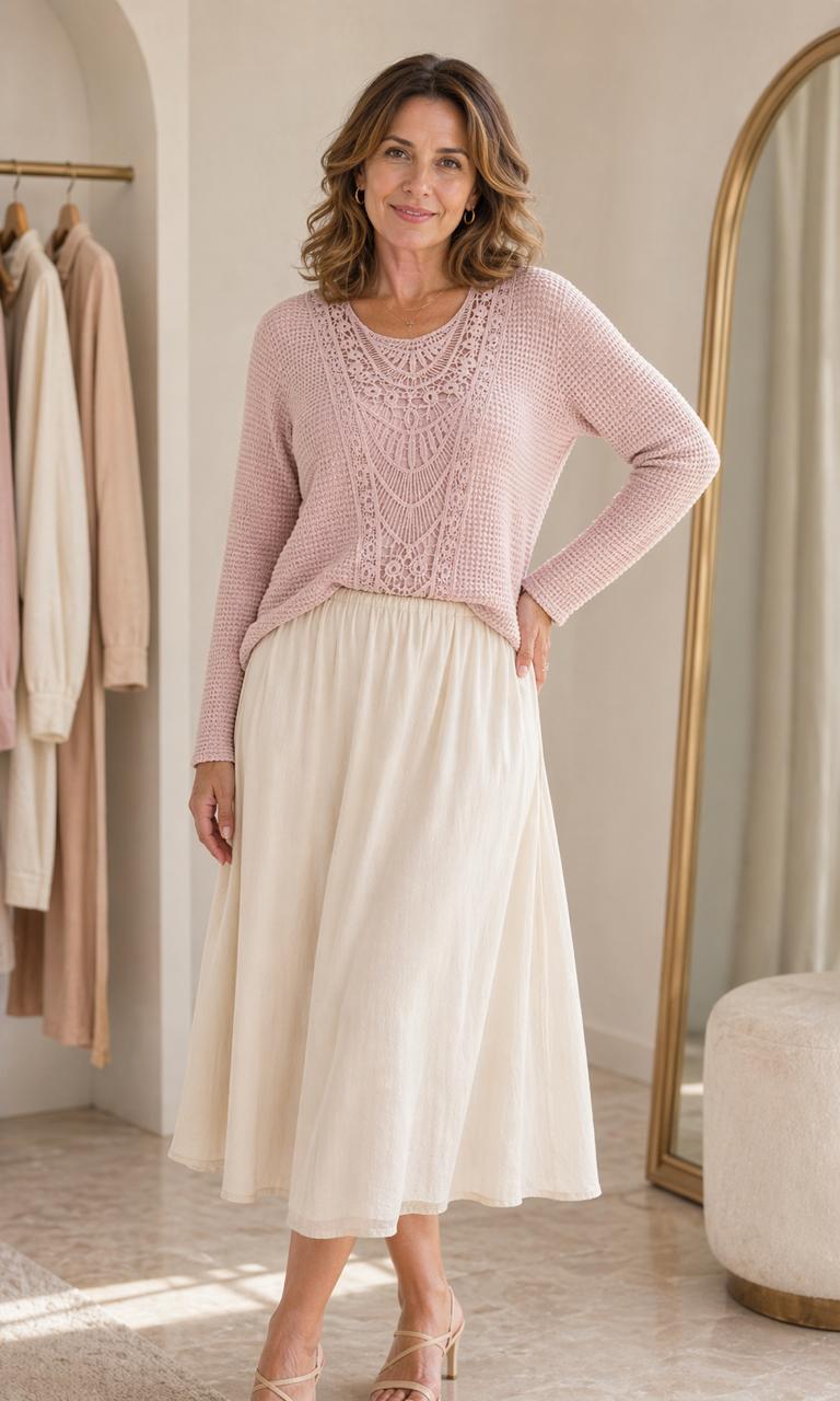 Caroline | Elegant Ibiza Knit Top