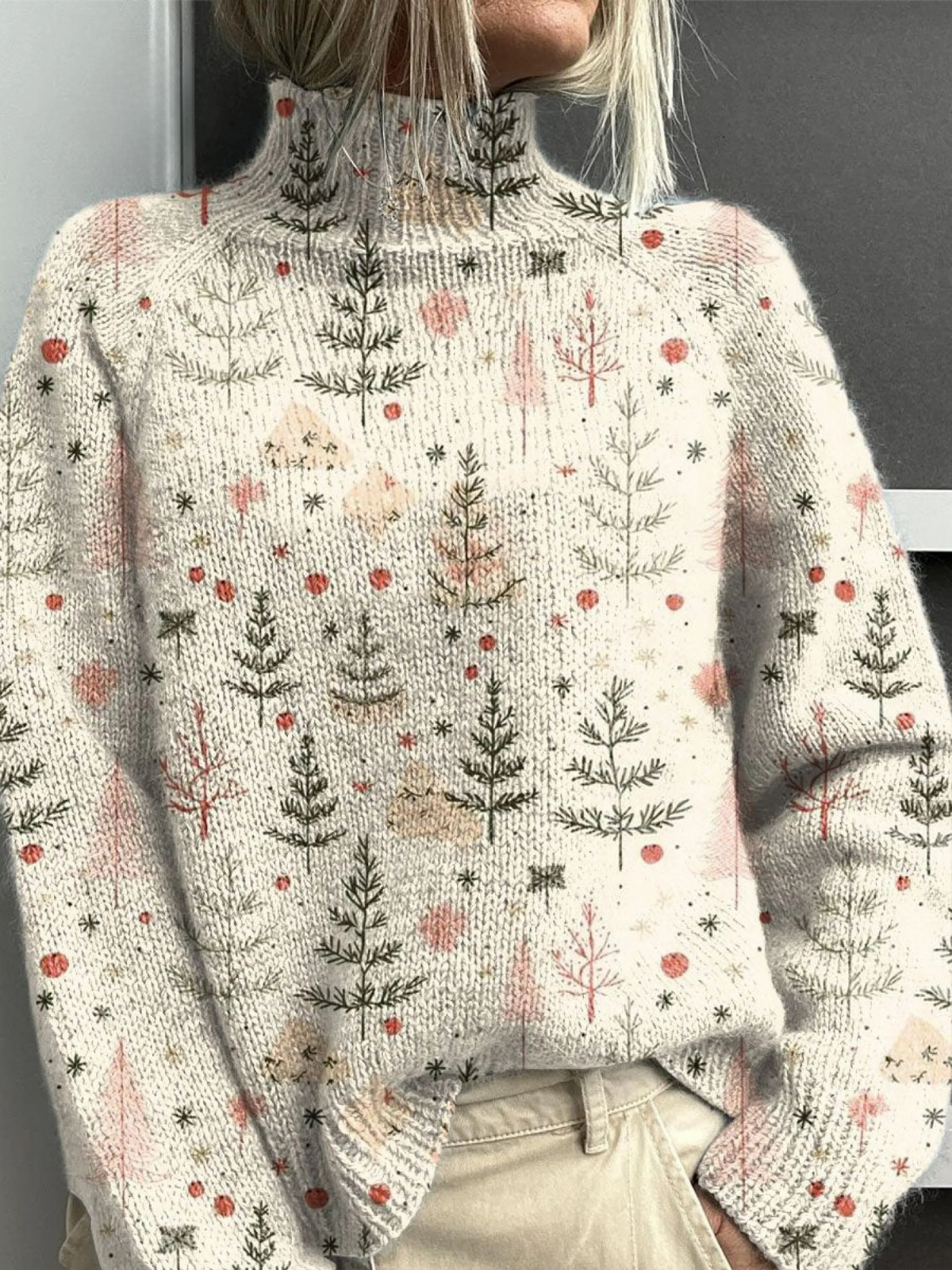 Ashlyn | Christmas Turtleneck Sweater