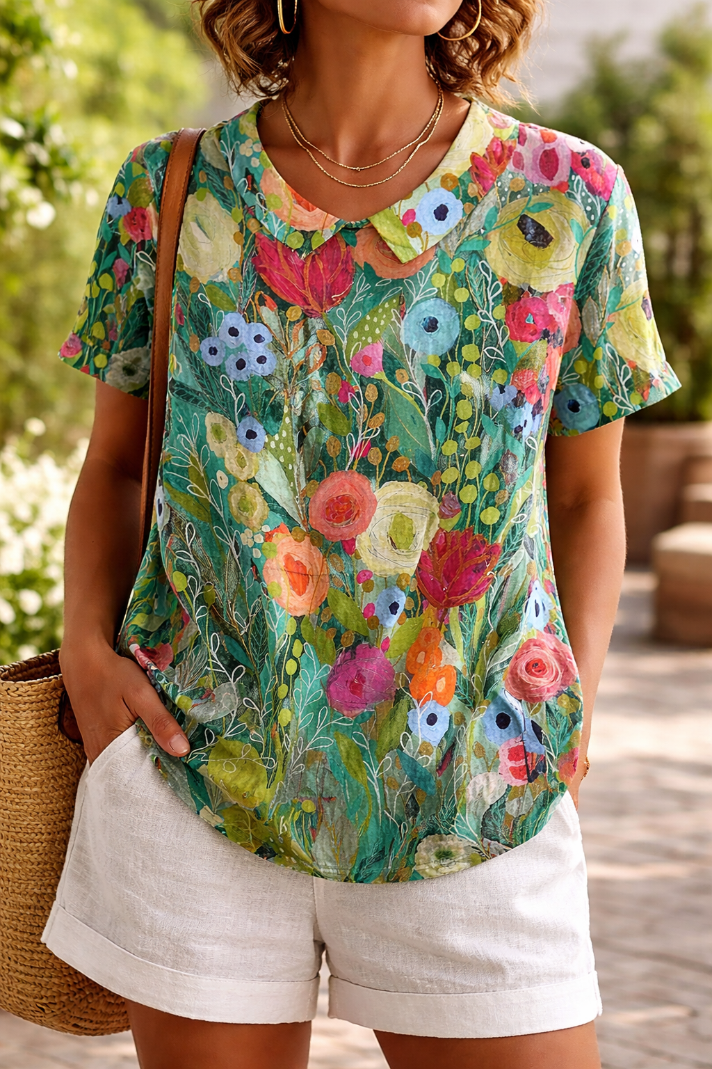 Daisy | Watercolor Floral Shirt