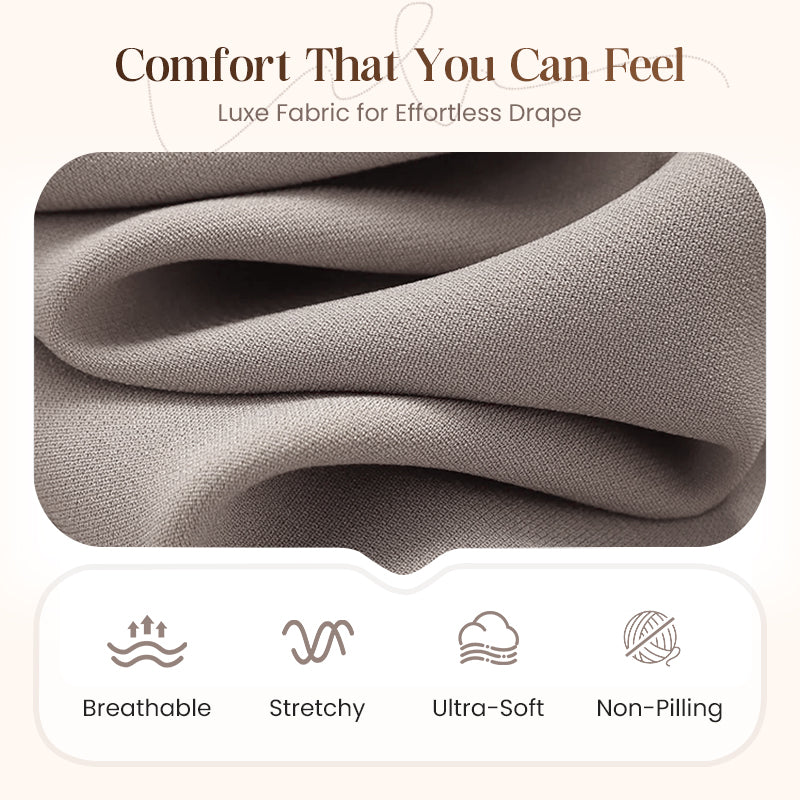 Elegant 3-piece set including long cardigan, top and pants