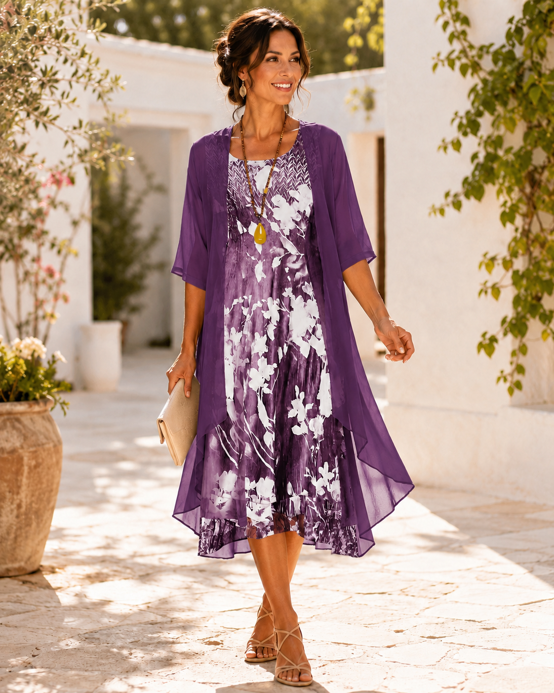 Olivia | Women Breezy Two Layer Dress..