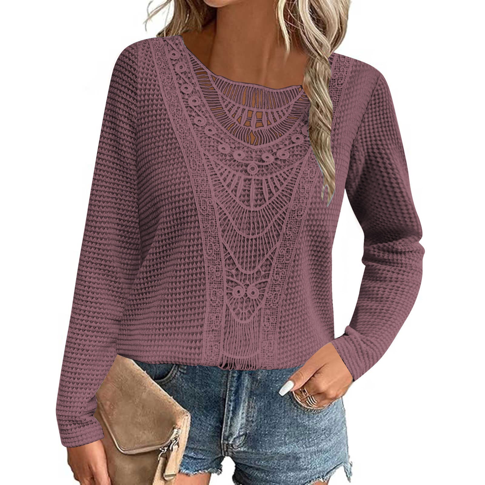 Caroline | Elegant Ibiza Knit Top