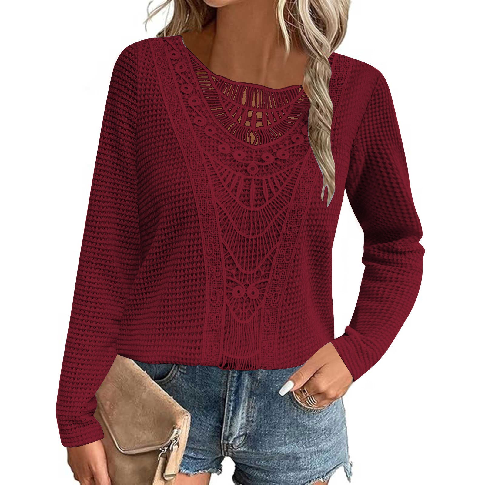 Caroline | Elegant Ibiza Knit Top