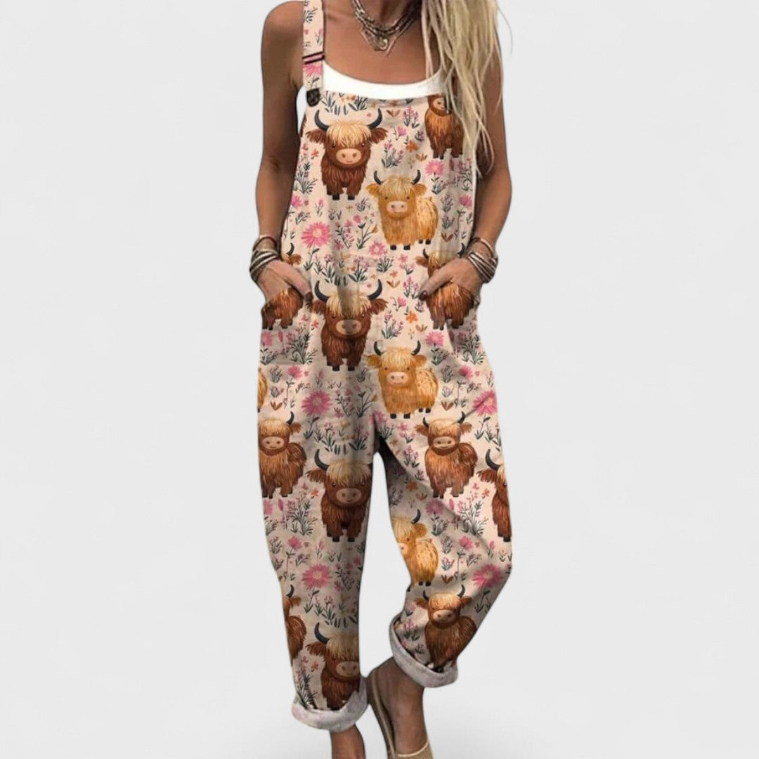 Marta | Women's Artisan Jumpsuit with Straps