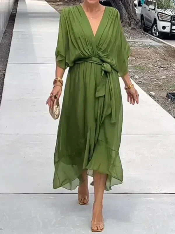 Lucinda | Elegant Flowing Luxe Chiffon Dress